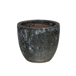   Wellington Classic kerámia növénytartó savmaratott szürke 22,5x19,5cm