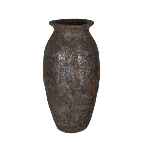 Rhodes Vase kerámia váza savmaratott fekete 60x115cm