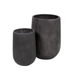   Ottawa Vase beton növénytartó szett szürke 24x35-37x50cm S/2