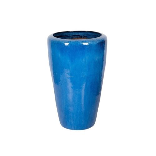 Fjord Vase Giant kerámia növénytartó kék 42x69cm