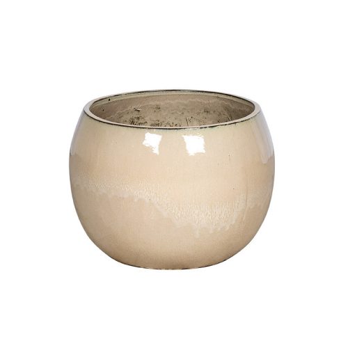 Singa Globe kerámia növénytartó vajszín 41x35cm EC-501283