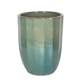  Harlow Rib Vase kerámia növénytartó mentazöld 36,5x50,5cm