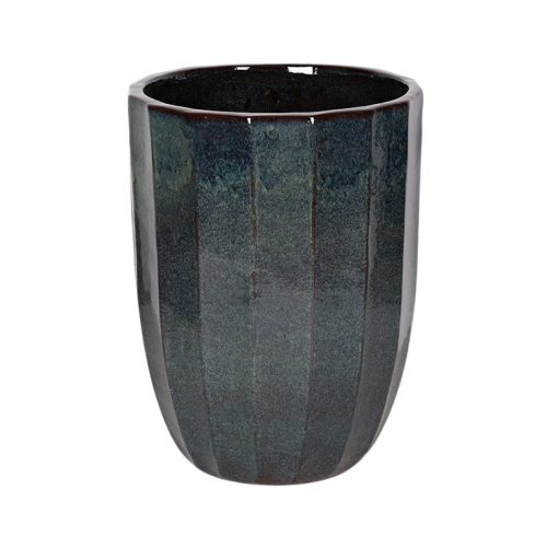 Harlow Rib Vase kerámia növénytartó szürkészöld 56x71cm