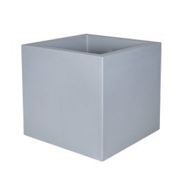   Fenice Cubo dupla falú szögletes műanyag növénytartó világosszürke 85x85x85cm