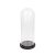 üveg búra fa talpon 20x40cm talp 22,5cm GL-24202_20H40
