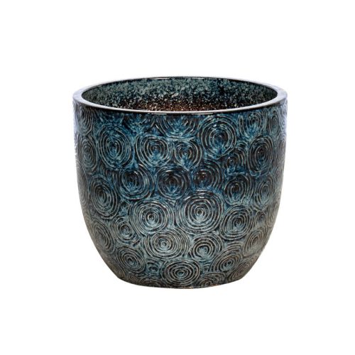 Pacific Classic kerámia növénytartó alsó lyuk nélkül antik kék 30x27cm