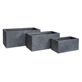   Alberta Tetra High kompozit balkonláda grafit 60x30x30-100x45x45cm S3