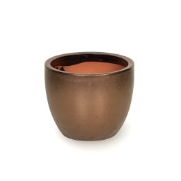 Sydney Classic kerámia növénytartó bronz 22x21cm