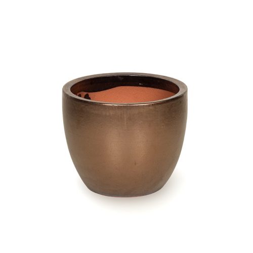 Sydney Classic kerámia növénytartó bronz 38x32cm