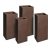 Yukon High Cube kompozit növénytartó rozsdabarna 23x23x50-40x40x80cm S4 MC-108598