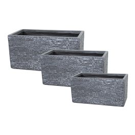   Ontario Tetra High kompozit balkonláda grafit 60x30x30-100x45x45cm S3