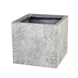 Ontario Cube kompozit növénytartó szürke 44x44x38cm MC-120851