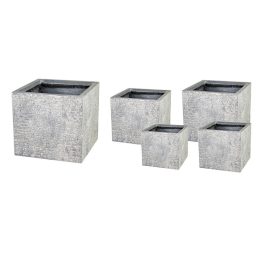   Ontario Cube kompozit növénytartó szürke 20x20x22-55x55x46cm S5