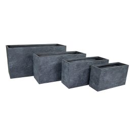   Ontario Tetra Grand kompozit balkonláda szett grafit 60x21x35-110x40x55cm S4