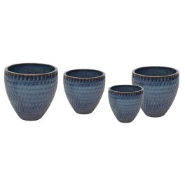   Noble Belly Classic kerámia növénytartó szett tengerkék 30x28-60x56cm S4