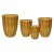 Noble Rib Vase kerámia váza szett okker 30x39-55x73cm S4
