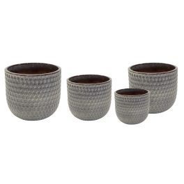   Noble Facet Classic kerámia növénytartó szett macchiato 30x27-58x51cm S4