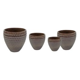   Noble Belly Classic kerámia növénytartó szett macchiato 30x28-60x56cm S4