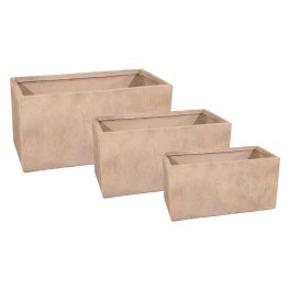   Yukon Tetra High kompozit balkonláda szett bézs 60x30x30-100x45x45cm S3