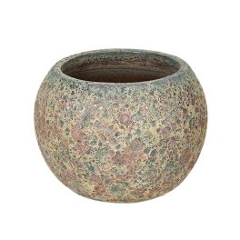   Byron Globe kerámia növénytartó savmaratottzöldesbarna  48x36cm