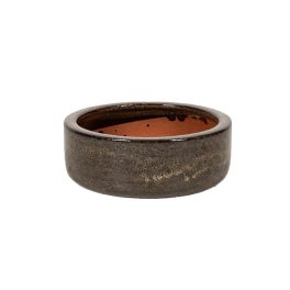 Sadie Cylinder kerámia ültetőtál espresso 23x9,5cm