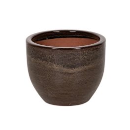 Davenport Classic kerámia növénytartó espresso 18x15cm