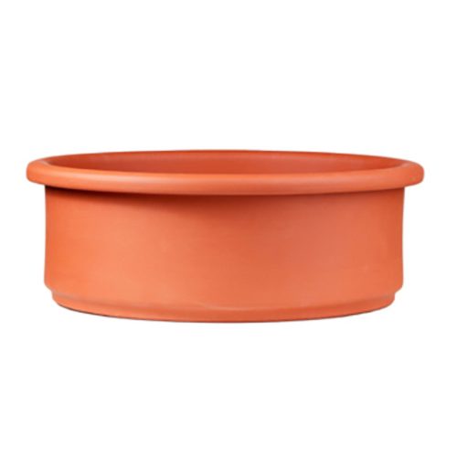 Zed agyag ültetőtál terrakotta 18cm alsó lyuk nélkül SP-018_18-001