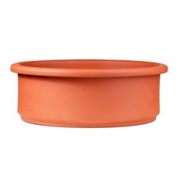 Zed agyag ültetőtál terrakotta 22cm alsó lyuk nélkül SP-018_22-001
