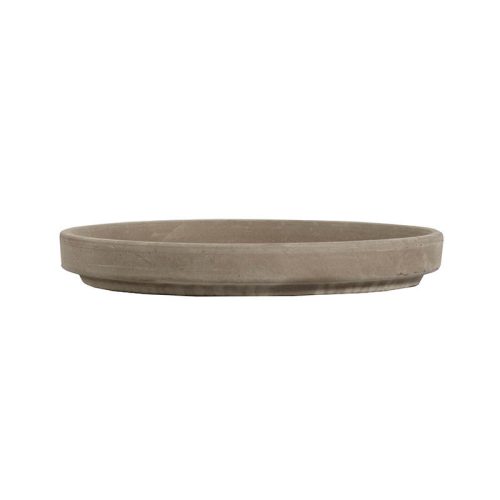 Grande vízálló agyag cserépalátét bazalt 16cm SP-150_16-121