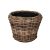 Drypot hasított rattan kaspó barna 36x28cm VD-300318