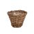 hasított rattan kaspó barna 25x22cm VD-302382