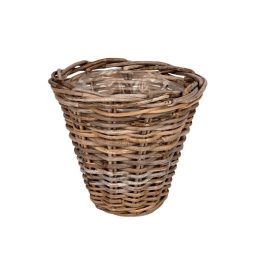 hasított rattan kaspó barna 30x27cm VD-302383