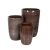 Vase Giant kerámia növénytartó szett rusztikus barna 42x63-65x100cm S3