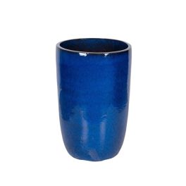 Tatum Vase Giant kerámia növénytartó acélkék 52x80cm