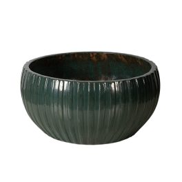 Zamira Rita kerámia ültetőtál mohazöld 60x30cm