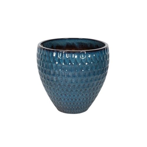 Remy Classic kerámia növénytartó antik kék 30x27cm