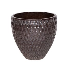   Remy Classic kerámia növénytartó rusztikus barna 57,5x55,5cm