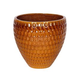 Remy Classic kerámia növénytartó mézbarna 48x47cm