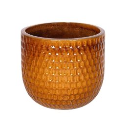 Hollis Classic kerámia növénytartó mézbarna 30x27cm